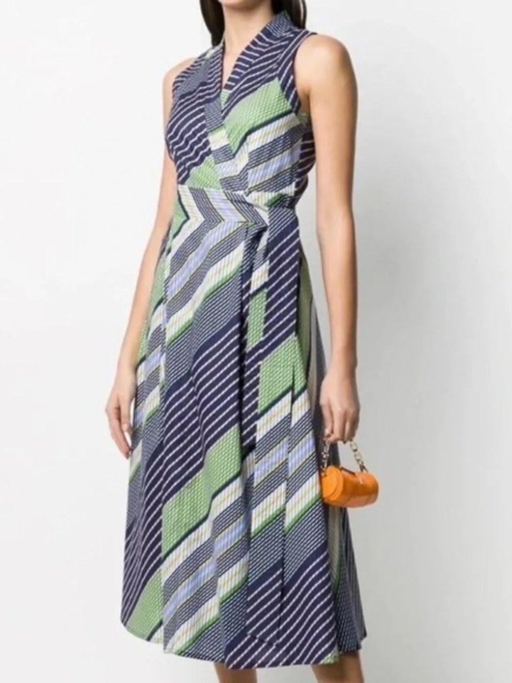 GUC Tory Burch Overprinted Wrap Dress Size 2 or 4